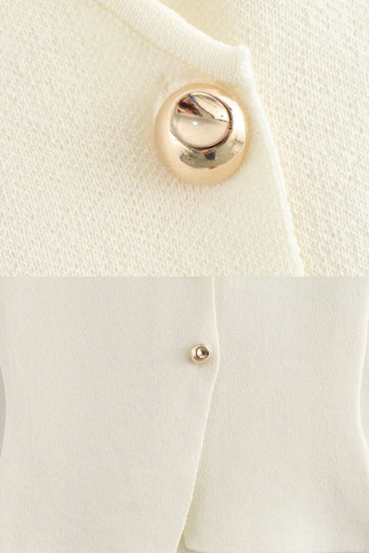 Buttoned knit Top