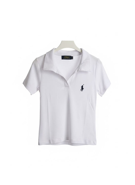 Polo V Neck Top